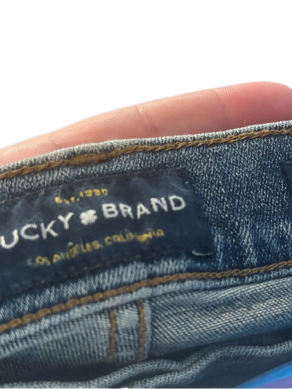 Lucky Brand Men's Straight Jeans - Size 40x34 - Medium Blue Denim